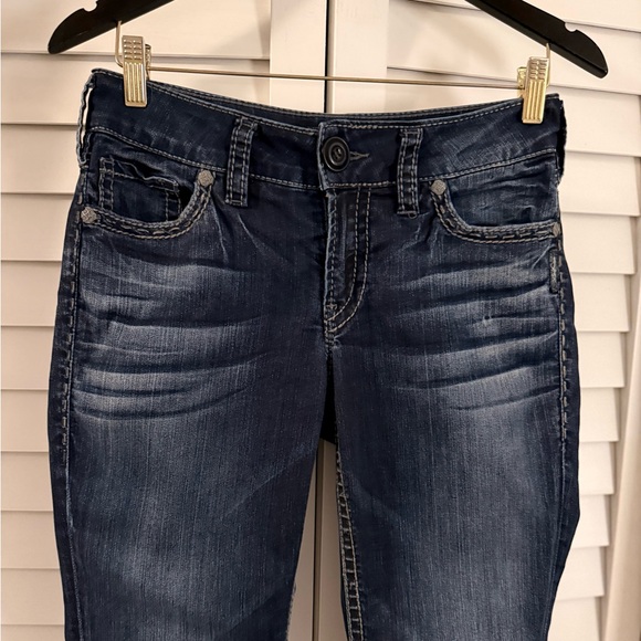 Silver Suki Baby Boot Jeans Dark Blue Size 29 - Picture 4 of 15